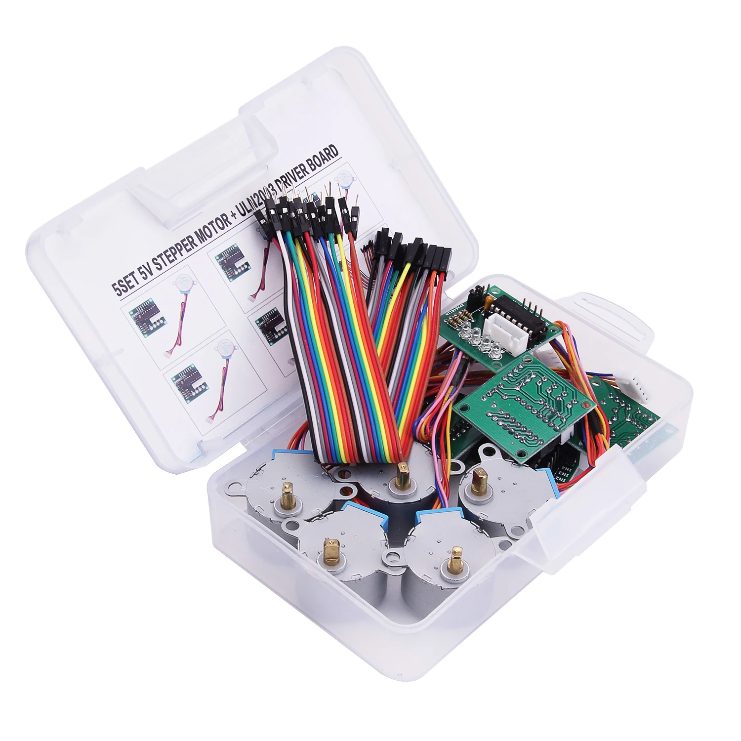 5 sets 28BYJ-48 ULN2003 5V Stepper Motor + ULN2003 Driver Board for Arduino
5 sets 28BYJ-48 ULN2003 5V Stepper Motor + ULN2003 Driver Board for Arduino