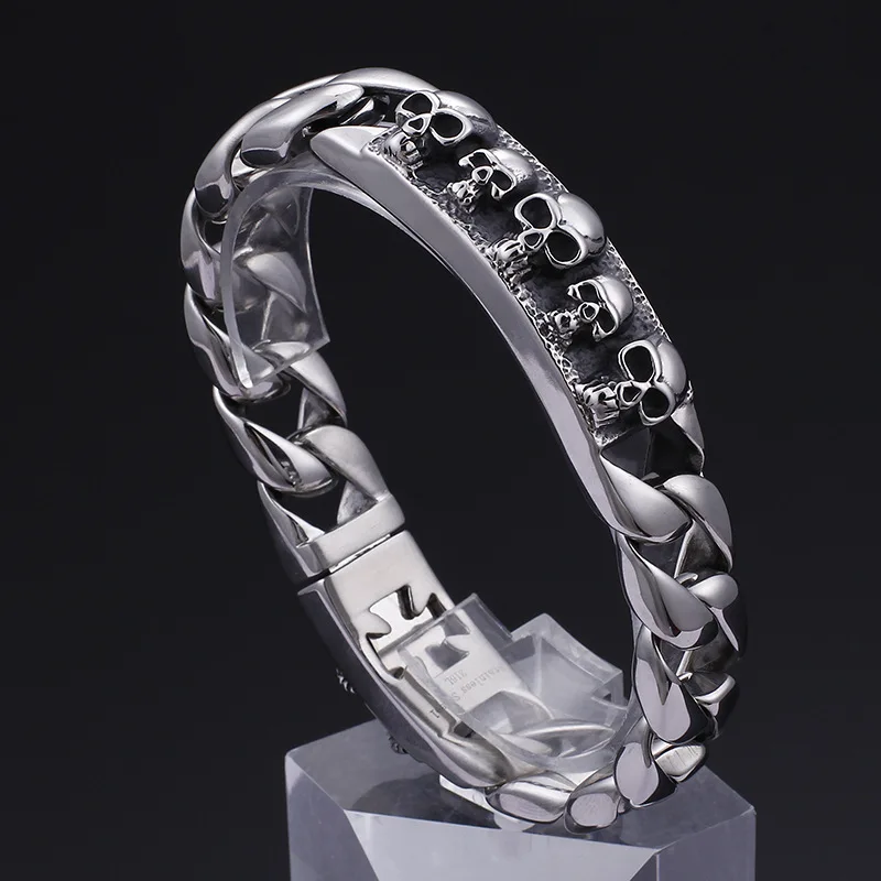Foreign trade new fashion simple personality skull bracelet | Украшения и аксессуары