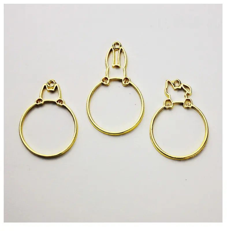 5pcs Cat Dog Open Bezels Jewelry Pendant Accessories DIY Cute Rabbit Metal Frame Findings Charms Handmade UV Resin Craft Art
5pcs Cat Dog Open Bezels Jewelry Pendant Accessories DIY Cute Rabbit Metal Frame Findings Charms Handmade UV Resin Craft Art