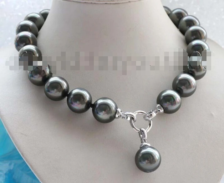 18" Natural 18mm Black Round Shell Pearl Necklace Pendant #f1721!^^^@^Noble style Natural Fine jewe FREE SHIPPING
18" Natural 18mm Black Round Shell Pearl Necklace Pendant #f1721!^^^@^Noble style Natural Fine jewe FREE SHIPPING