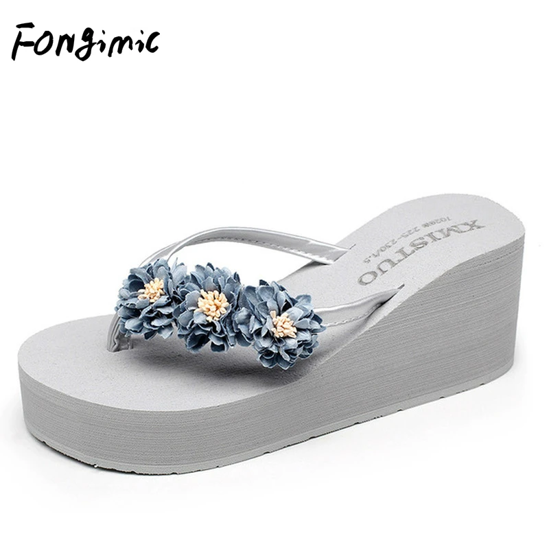 FONGIMIC Bohemia Flowers Women Slippers Beach Flip Flops Thick Bottom Summer Slippers Shoes Color Wedges Slippers Flip Flops
FONGIMIC Bohemia Flowers Women Slippers Beach Flip Flops Thick Bottom Summer Slippers Shoes Color Wedges Slippers Flip Flops