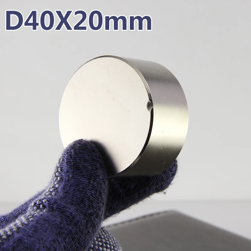 Супер мощный диаметр 40 мм x 20 неодимовый магнит 40x20 NdFeB N52 магниты|n52 magnet|neodymium