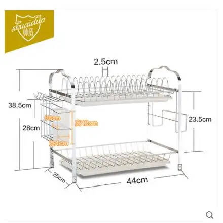 Bowl rack and water rack 2 layers household goods to receive air wash and dish tray table kitchen rack kitchen rack
Bowl rack and water rack 2 layers household goods to receive air wash and dish tray table kitchen rack kitchen rack