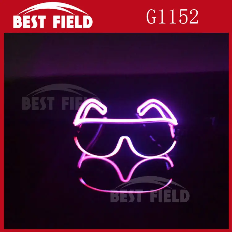 5pcs/lot El Wire Glow Sun Glasses Led DJ Bright Light Safety sunglasses Voice control Costume Party festival
5pcs/lot El Wire Glow Sun Glasses Led DJ Bright Light Safety sunglasses Voice control Costume Party festival