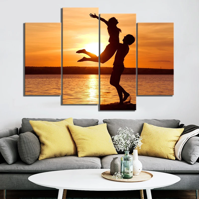 4 Piece HD Picture Romantic Couple Nature Scenery Landscape Poster Sunset Paintings Seascape Canvas Painting Wall Art Home Decor
4 Piece HD Picture Romantic Couple Nature Scenery Landscape Poster Sunset Paintings Seascape Canvas Painting Wall Art Home Decor
