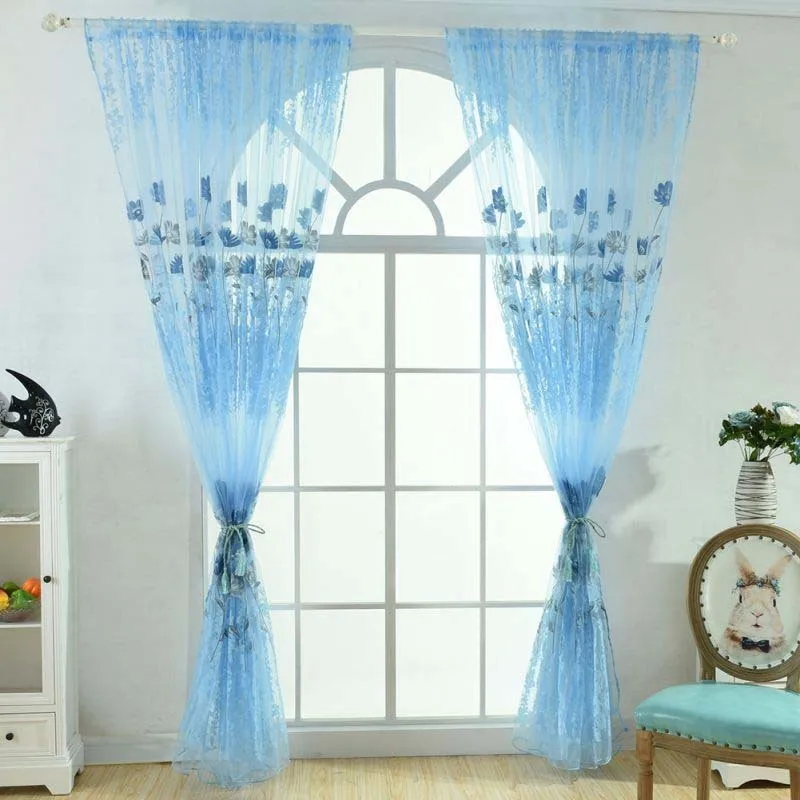 1M*2M Window Curtains Sheer Voile Tulle for Bedroom Living Room Balcony Kitchen Printed Tulip Pattern Sun-shading Curtain
1M*2M Window Curtains Sheer Voile Tulle for Bedroom Living Room Balcony Kitchen Printed Tulip Pattern Sun-shading Curtain