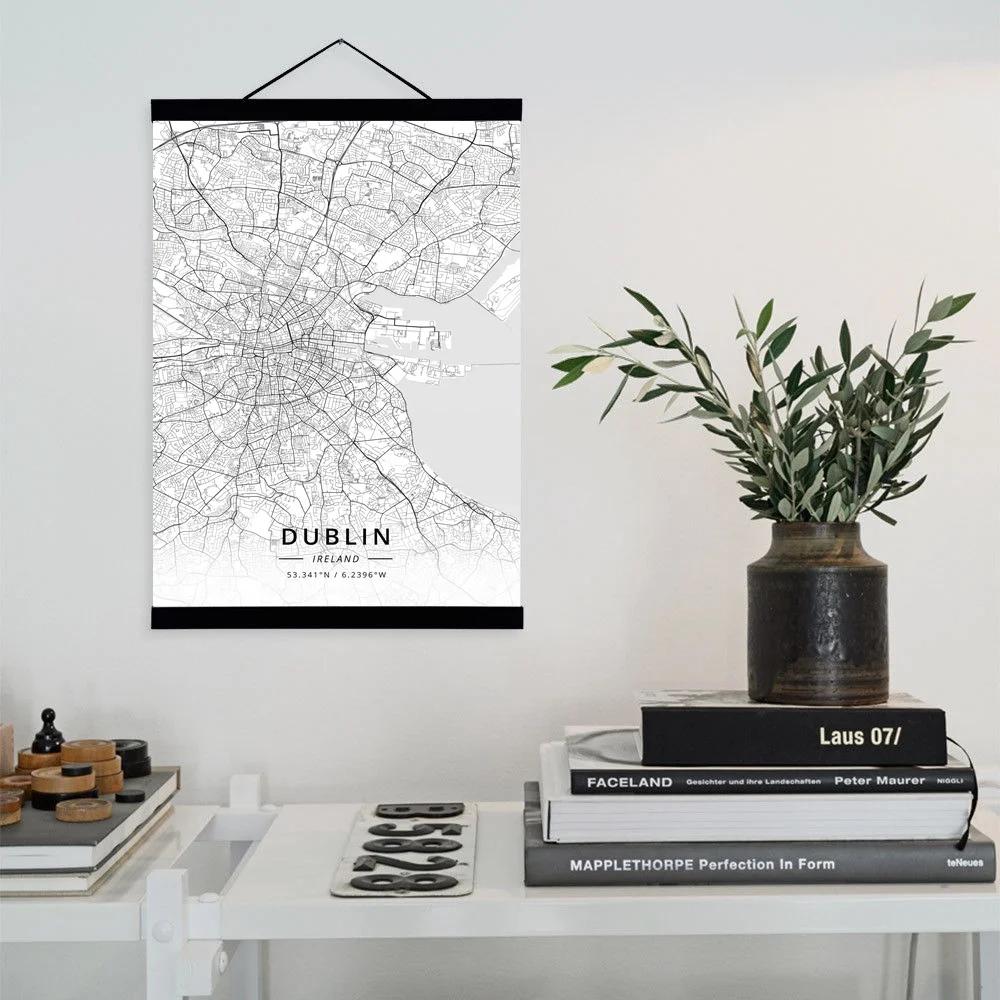 Dublin, Ireland City Map Wooden Framed Canvas Painting Home Decor Wall Art Print Pictures Poster Hanger
Dublin, Ireland City Map Wooden Framed Canvas Painting Home Decor Wall Art Print Pictures Poster Hanger