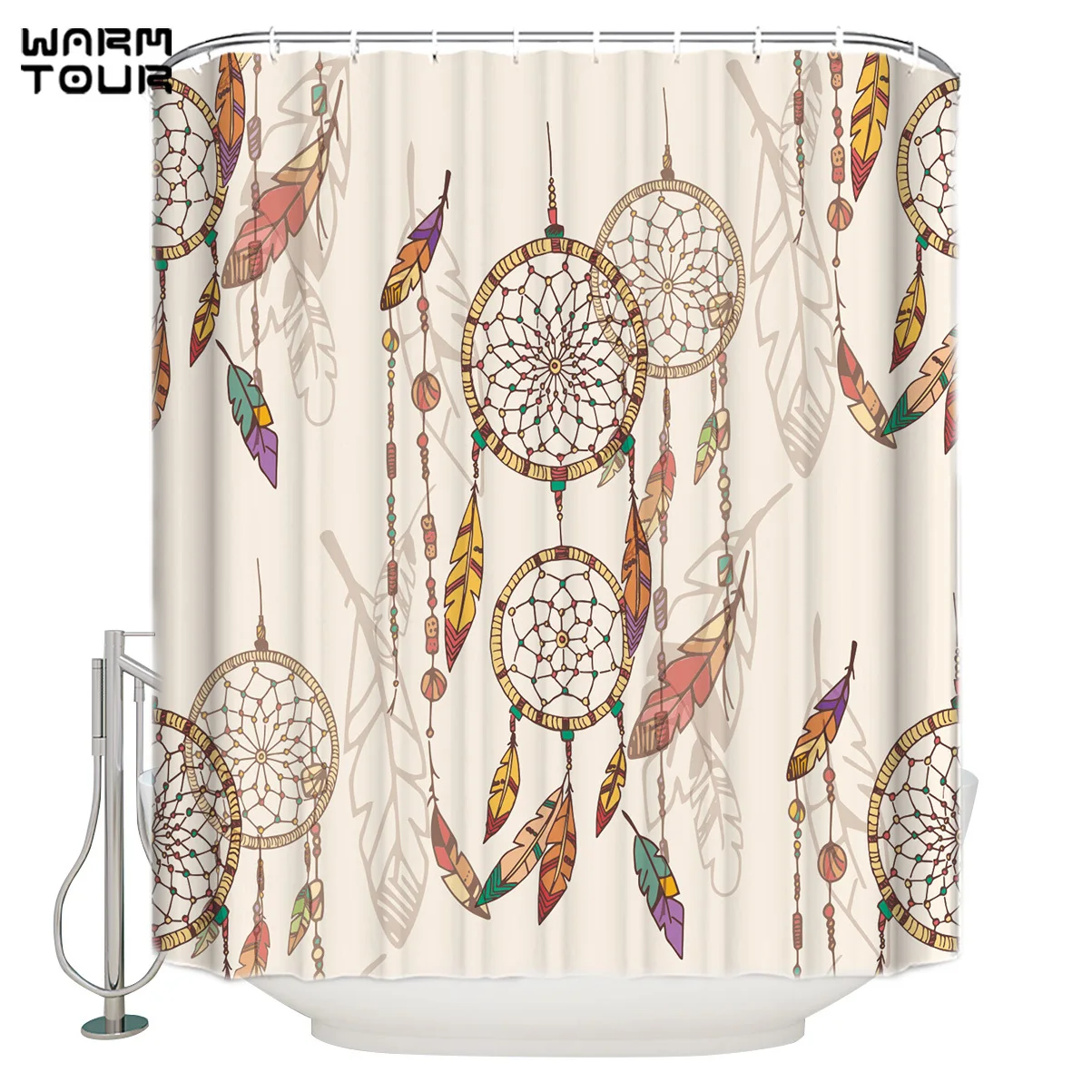 WARMTOUR Shower Curtain Retro Dreamcatcher Waterproof Shower Curtain Bathroom Decor
WARMTOUR Shower Curtain Retro Dreamcatcher Waterproof Shower Curtain Bathroom Decor