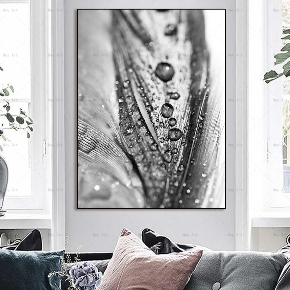 Balck White Canvas Painting poster wall art picture print for living room feather home decorative
Balck White Canvas Painting poster wall art picture print for living room feather home decorative
