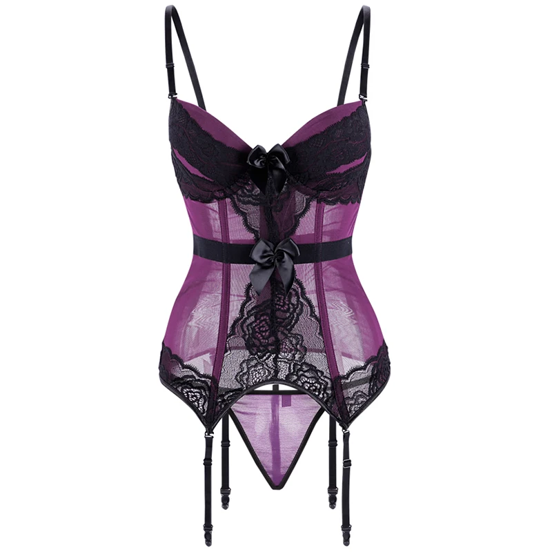 Female Slimming Bustier Overbust Corset Hooks Back Purple Bule Transparent Corset with Straps Cup Belt Sexy Lace Corset Tops
Female Slimming Bustier Overbust Corset Hooks Back Purple Bule Transparent Corset with Straps Cup Belt Sexy Lace Corset Tops
