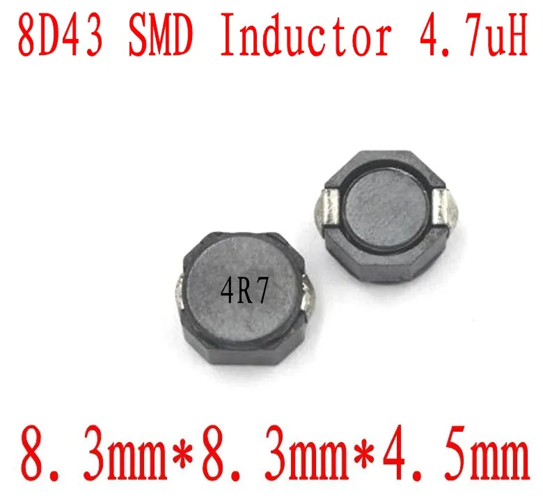 Новые SMD Индукторы 8D43 4.7UH чип индуктор 8*8*4,5 мм CDRH 8D43 4R7 uh Экранирование мощность индуктивность 500 шт
Новые SMD Индукторы 8D43 4.7UH чип индуктор 8*8*4,5 мм CDRH 8D43 4R7 uh Экранирование мощность индуктивность 500 шт