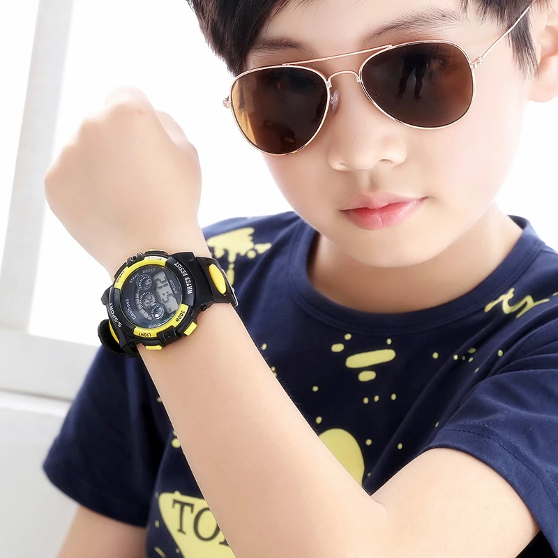 Silicone Waterproof Sports Kids Watch for Student LED Digital Multifunctional Children Wrist Watch Montre Enfant Drop Shipping
Silicone Waterproof Sports Kids Watch for Student LED Digital Multifunctional Children Wrist Watch Montre Enfant Drop Shipping