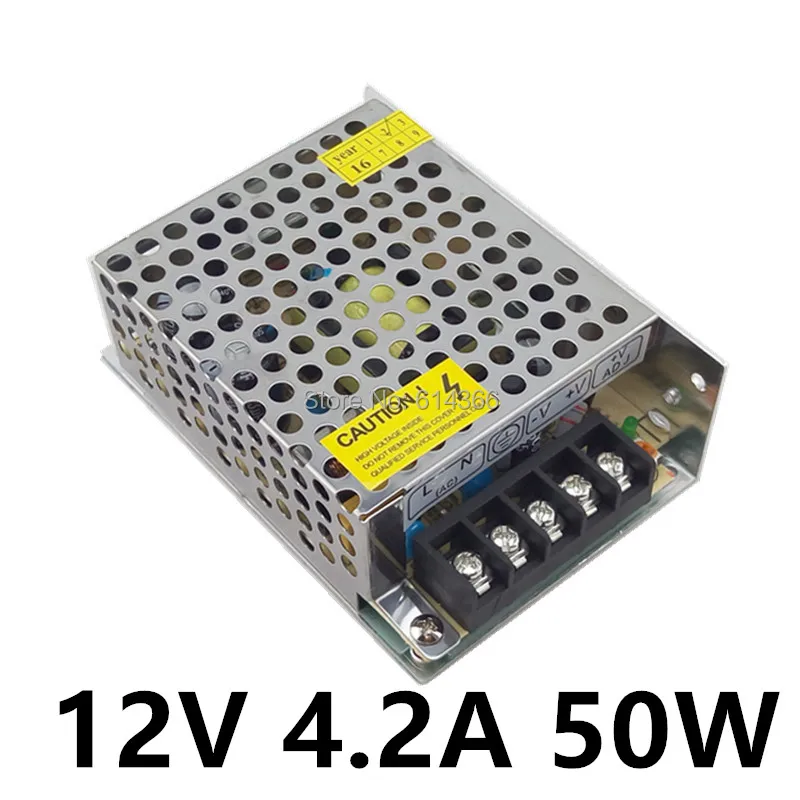 Питание 12V 4.2A 50 Вт Светодиодный драйвер Переключение полосы 3528 5050 освещение для