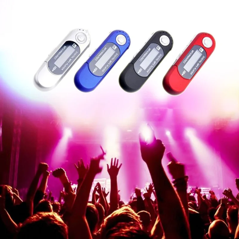 Мини USB флеш MP3 плеер с ЖК экраном Поддержка памяти 32 Гб TF/SD слот для карт цифровой