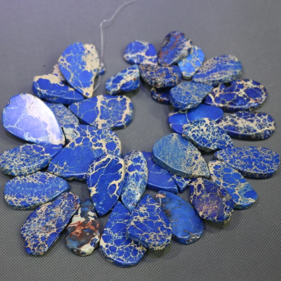 Blue Imperial Emperor Ston Necklace Point Pendant, Top Drilled Slab Shape Women Fashion Accessories Jewelry Making Beads
Blue Imperial Emperor Ston Necklace Point Pendant, Top Drilled Slab Shape Women Fashion Accessories Jewelry Making Beads