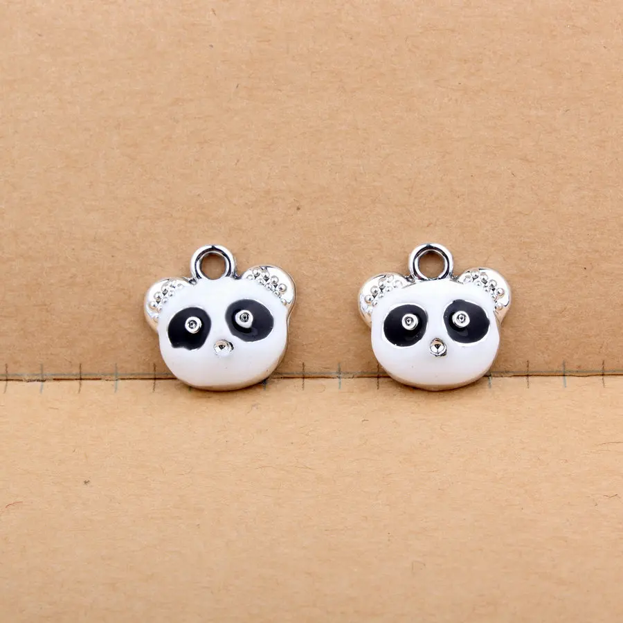 10pcs/lot Cute Enamel Black&White Bear Chinese Panda Animal Charm Metal Dangle Charms for DIY Bracelet Necklace Jewelry Findings
10pcs/lot Cute Enamel Black&White Bear Chinese Panda Animal Charm Metal Dangle Charms for DIY Bracelet Necklace Jewelry Findings