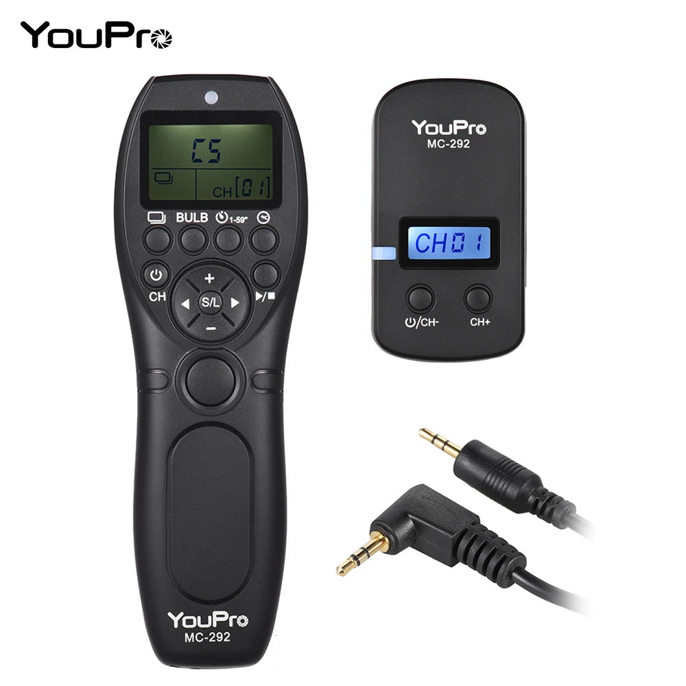 YouPro 2,4G беспроводной пульт дистанционного управления ЖК-Таймер спуска затвора передатчик приемник 32 каналов для Nikon Fujifilm DSLR камеры
YouPro 2,4G беспроводной пульт дистанционного управления ЖК-Таймер спуска затвора передатчик приемник 32 каналов для Nikon Fujifilm DSLR камеры
