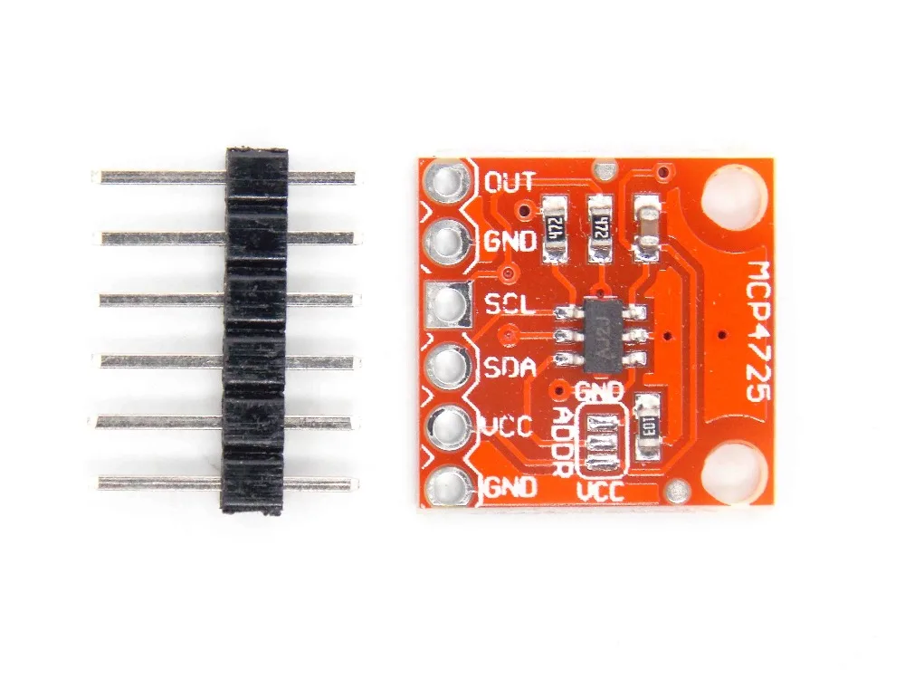 MCP4725 I2C ЦАП макетная плата с разрешением 12 бит | Электронные компоненты и