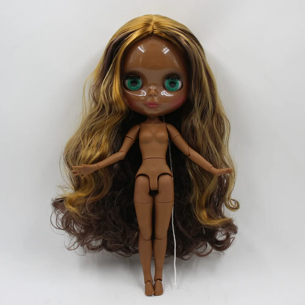ICY DBS Blyth doll super black skin shiny face golden and brown hair joint body 1/6 bjd articulated doll 30cm
ICY DBS Blyth doll super black skin shiny face golden and brown hair joint body 1/6 bjd articulated doll 30cm