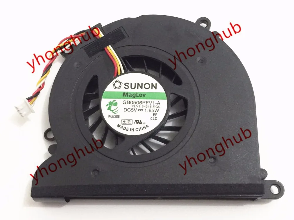 SUNON GB0506PFV1-A 13.V1.B4318.F.GN DC 5V 1.85W 4-wire Server Laptop Cooling Fan
SUNON GB0506PFV1-A 13.V1.B4318.F.GN DC 5V 1.85W 4-wire Server Laptop Cooling Fan