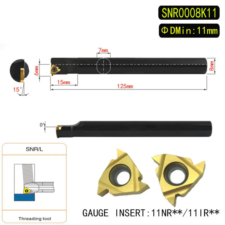 1 шт. SNR0008K11 SNR SNR0008 токарный инструмент Заводские розетки держатель инструментов |