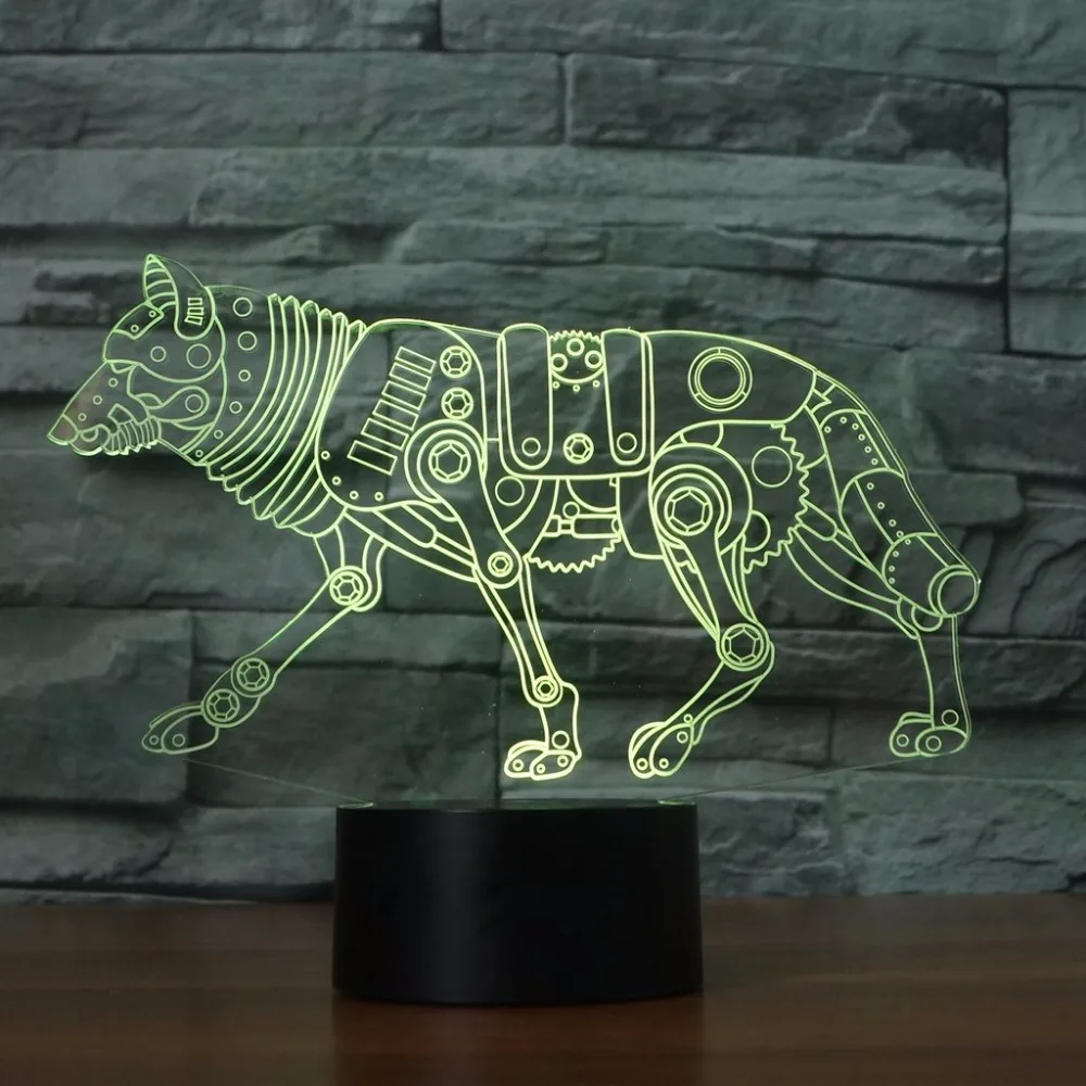 Cool Robot Dog LED 3D Lamp 7 Color USB Night Light For Kids Birthday Gift Bedroom Decor
Cool Robot Dog LED 3D Lamp 7 Color USB Night Light For Kids Birthday Gift Bedroom Decor