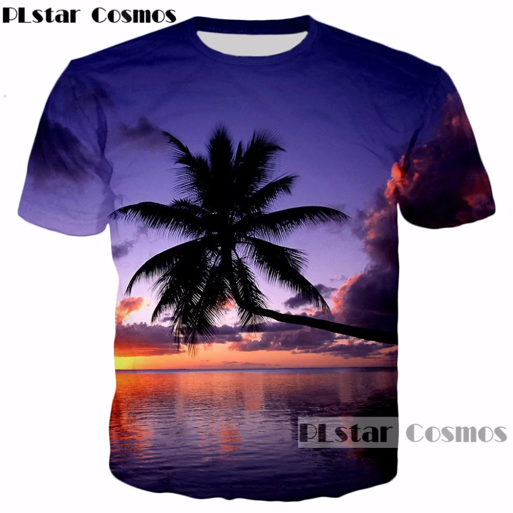 PLstar Cosmos Harajuku style 3d t-shirt Nightfall Hawaiian Beach Coconut Tree Print Women/Men tshirt summer style casual t shirt
PLstar Cosmos Harajuku style 3d t-shirt Nightfall Hawaiian Beach Coconut Tree Print Women/Men tshirt summer style casual t shirt