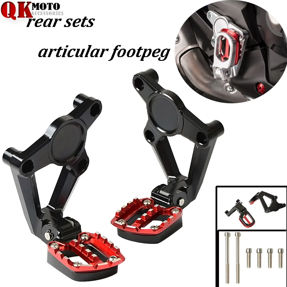Motorcycle Adjustable rear set articular footpeg CNC Aluminum Folding Rear Foot Pegs Footrest Passenger For X-ADV 750 XADV 17-18
Motorcycle Adjustable rear set articular footpeg CNC Aluminum Folding Rear Foot Pegs Footrest Passenger For X-ADV 750 XADV 17-18
