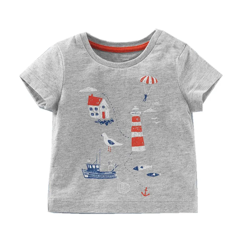 Little Maven New Boys Summer Fashion Lighthouse Parachute Short O-neck Brand Cotton Quality Knitted Children Tshirt
Little Maven New Boys Summer Fashion Lighthouse Parachute Short O-neck Brand Cotton Quality Knitted Children Tshirt