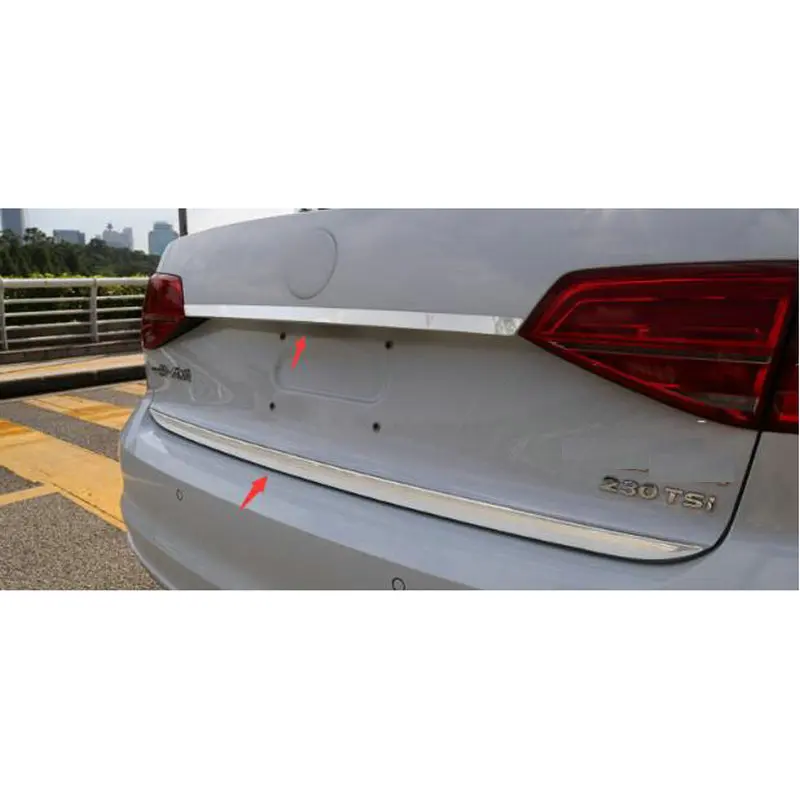 STYO Car Stainless Steel Rear Trunk Lid Cover Trim /Tail Gate Protector Back Trunk Cover For VW Jetta MK6 2015-2017 
STYO Car Stainless Steel Rear Trunk Lid Cover Trim /Tail Gate Protector Back Trunk Cover For VW Jetta MK6 2015-2017