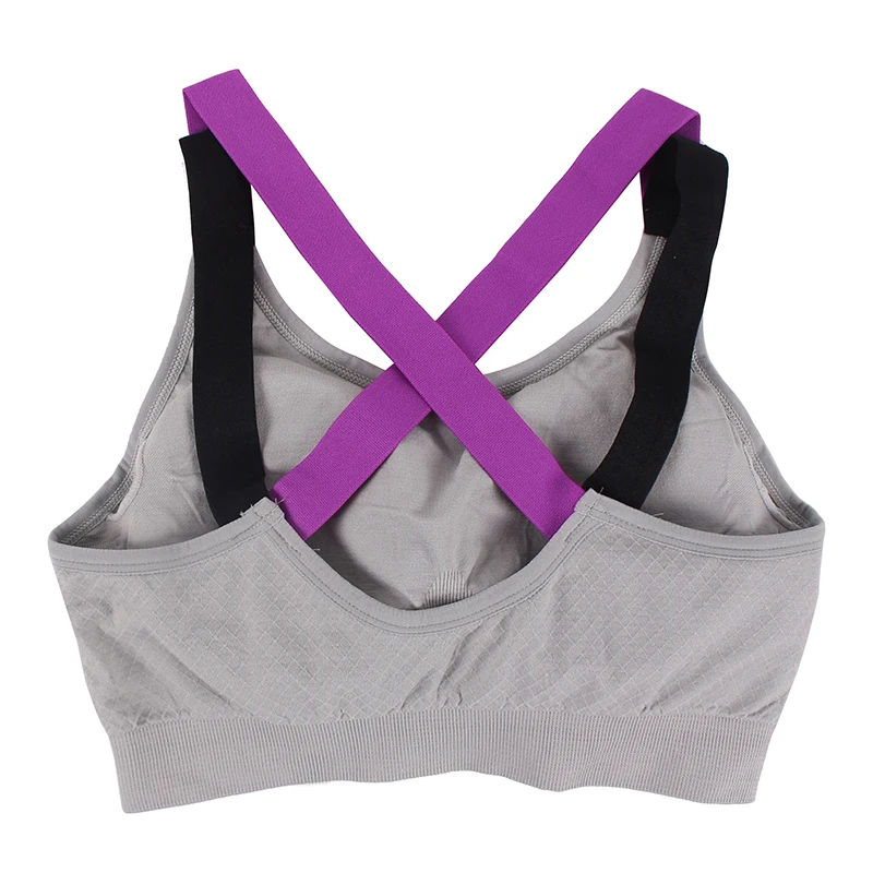 VEAMORS Shakeproof Sports Bra Women Convertible Straps Padded Tank Tops Fitness Underwear Quick Dry Seamless Running Yoga Bras | Спорт и