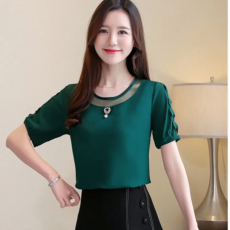 UHYTGF ladies tops and blouses fashion chiffon summer shirt Female Round neck lace splice loose 3XL plus size blouse womens 296
UHYTGF ladies tops and blouses fashion chiffon summer shirt Female Round neck lace splice loose 3XL plus size blouse womens 296