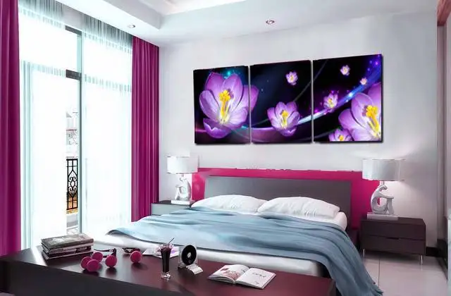 2017 Top Fashion Modern Purple Flower Canvas Painting Wall Art Home Decoration Paintings 3 Piece
2017 Top Fashion Modern Purple Flower Canvas Painting Wall Art Home Decoration Paintings 3 Piece