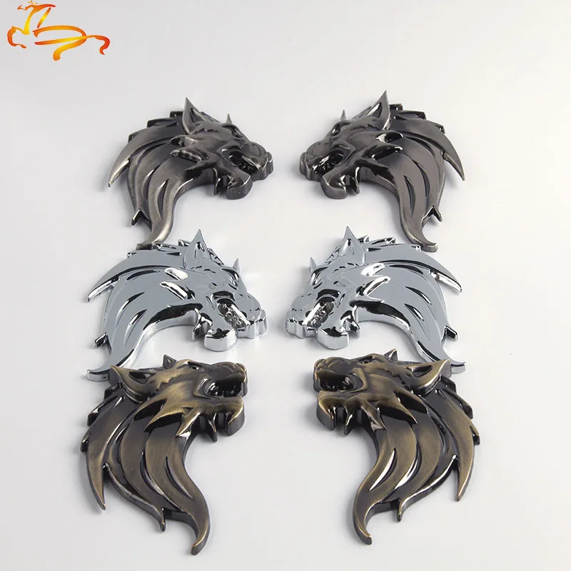 10pairs Antique Wolf Head Zinc Alloy Chrome Metal Car Styling Emblem Badge Refitting 3D Sticker / Grille Decal Cool M
10pairs Antique Wolf Head Zinc Alloy Chrome Metal Car Styling Emblem Badge Refitting 3D Sticker / Grille Decal Cool M