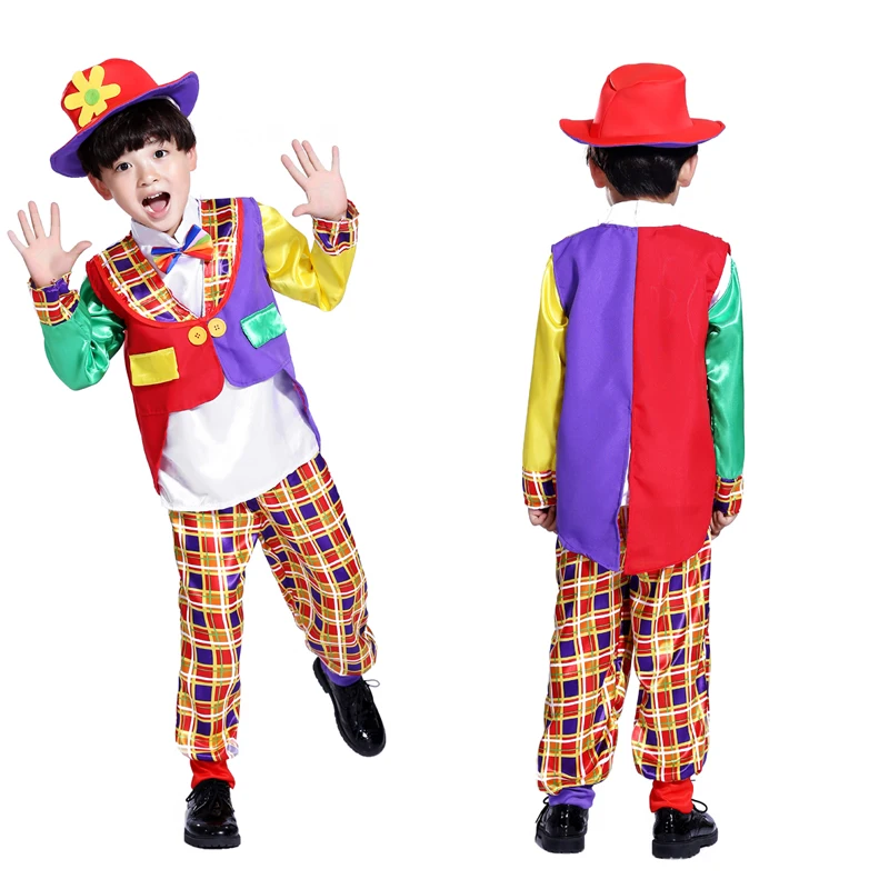 The new children's Halloween costume masquerade cosplay costume props clown suit dovetail boys parents installed
The new children's Halloween costume masquerade cosplay costume props clown suit dovetail boys parents installed