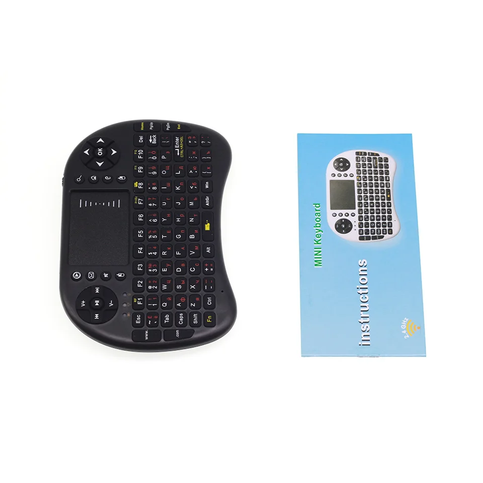 Viboton i8 Russia Keyboard 2.4G Mini Wireless Keyboard Air Mouse with Touchpad for Android TV Box, Mini PC, Projectors
Viboton i8 Russia Keyboard 2.4G Mini Wireless Keyboard Air Mouse with Touchpad for Android TV Box, Mini PC, Projectors