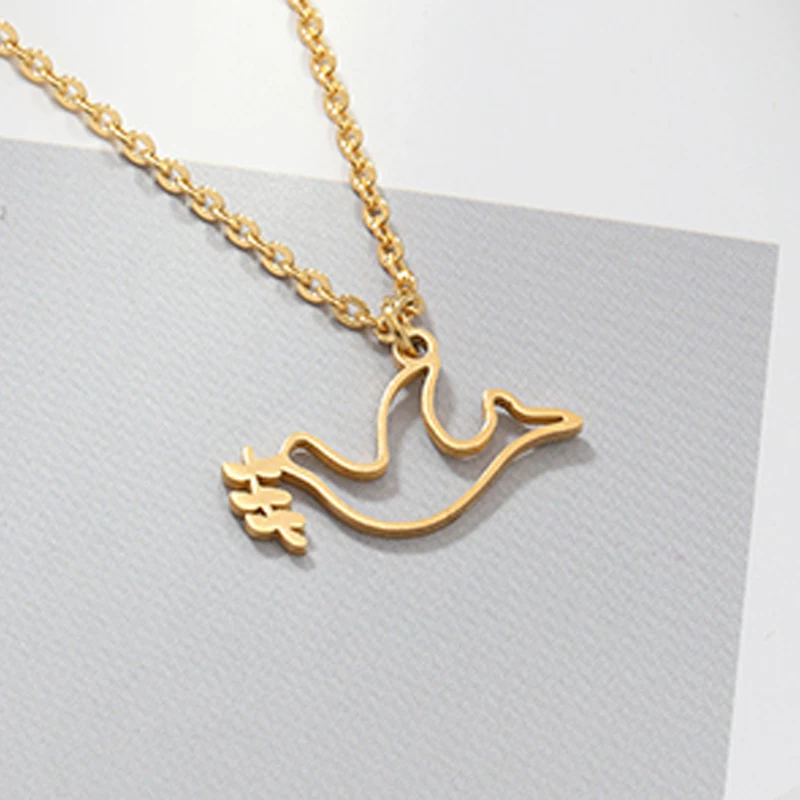 Gold Cuckoo Necklace Stainless Steel Gold Chain Peace Bird necklaces & pendants For Women's Clothing Accessories Jewelry
Gold Cuckoo Necklace Stainless Steel Gold Chain Peace Bird necklaces & pendants For Women's Clothing Accessories Jewelry