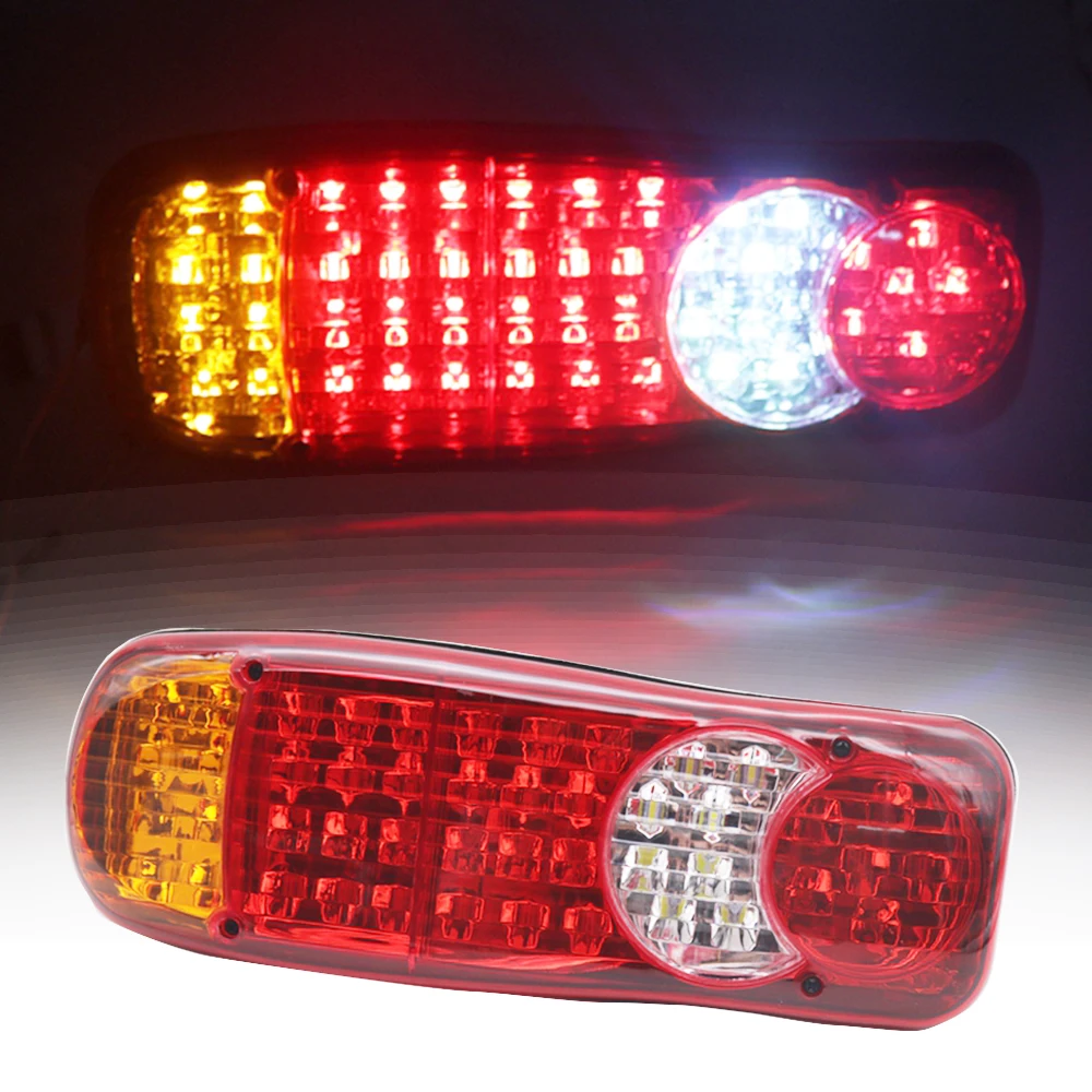 12v 24V LED Rear Tail Lights Lamps 5 Function Trailer Caravan Truck Van 46 LEDs Camper Indicator Reverse Car Lorry Taillight
12v 24V LED Rear Tail Lights Lamps 5 Function Trailer Caravan Truck Van 46 LEDs Camper Indicator Reverse Car Lorry Taillight