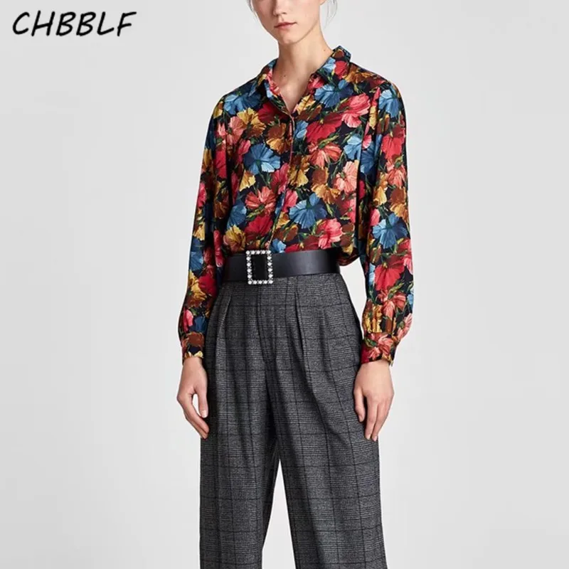 women Shoulder pads blouse casual long sleeve turn down collar vintage print shirt fashion ladies tops XSZ1448
women Shoulder pads blouse casual long sleeve turn down collar vintage print shirt fashion ladies tops XSZ1448