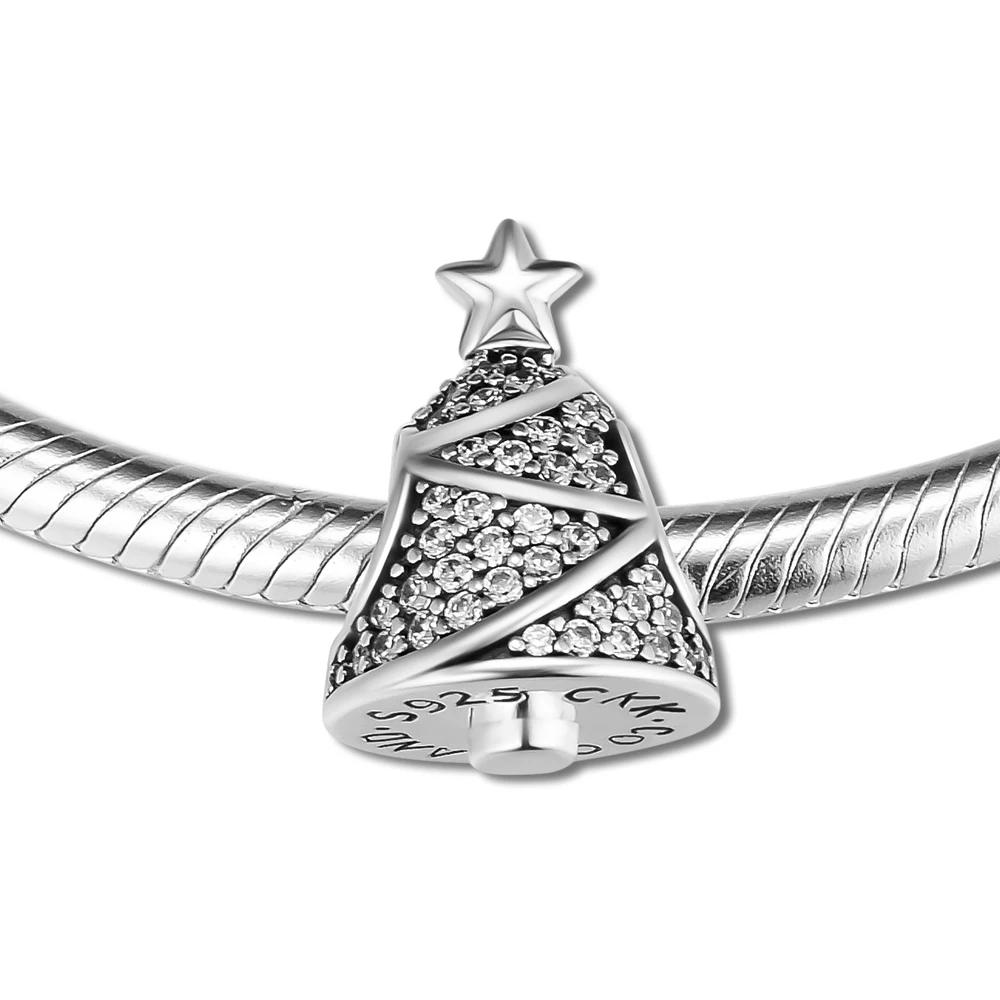 DIY Fits for Europe Charms Bracelets Festive Tree Beads with Clear CZ 100% 925 Sterling-Silver-Jewelry Free Shipping
DIY Fits for Europe Charms Bracelets Festive Tree Beads with Clear CZ 100% 925 Sterling-Silver-Jewelry Free Shipping