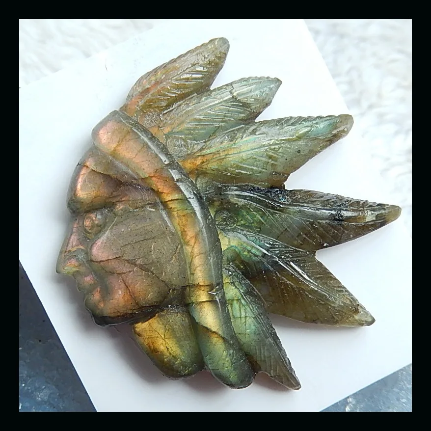 Semiprecious stones Carved Indian Labradorite Cabochon 50x48x9mm 26.1g Natural Stone Carved Indian Cabochon labradorite beads
Semiprecious stones Carved Indian Labradorite Cabochon 50x48x9mm 26.1g Natural Stone Carved Indian Cabochon labradorite beads