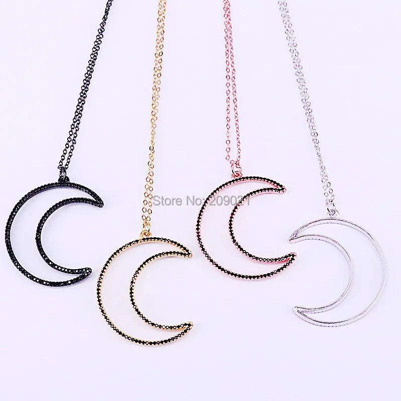 8Pcs CZ Micro Pave Zirconia Fashion Hollow Moon Charms Pendants Necklaces Women Lady Jewelry Gifts
8Pcs CZ Micro Pave Zirconia Fashion Hollow Moon Charms Pendants Necklaces Women Lady Jewelry Gifts