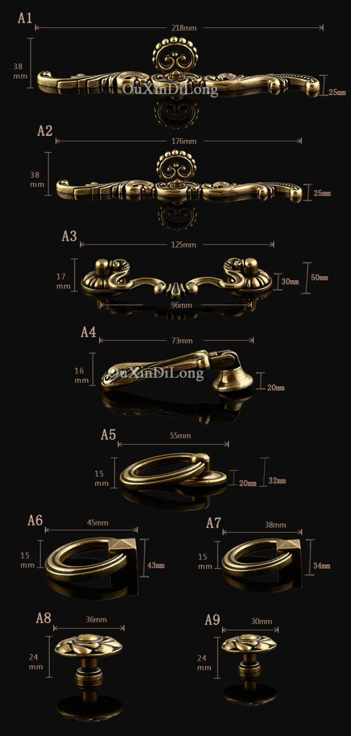 Retro Vintage 1PCS Kitchen Cabinet Door Handles European Antique Cupboard Wardrobe Drawer Cabinet Pulls Handles & Knobs
Retro Vintage 1PCS Kitchen Cabinet Door Handles European Antique Cupboard Wardrobe Drawer Cabinet Pulls Handles & Knobs