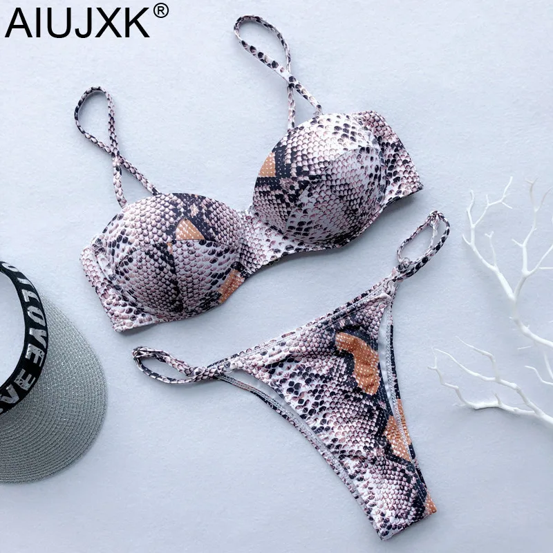 AIUJXK Push Up Snake Print Bikini Set For Female 2019 New Arrival Swimwear Women Biquini 2 Piece Swimsuit Summer Sexy Swimwear
AIUJXK Push Up Snake Print Bikini Set For Female 2019 New Arrival Swimwear Women Biquini 2 Piece Swimsuit Summer Sexy Swimwear