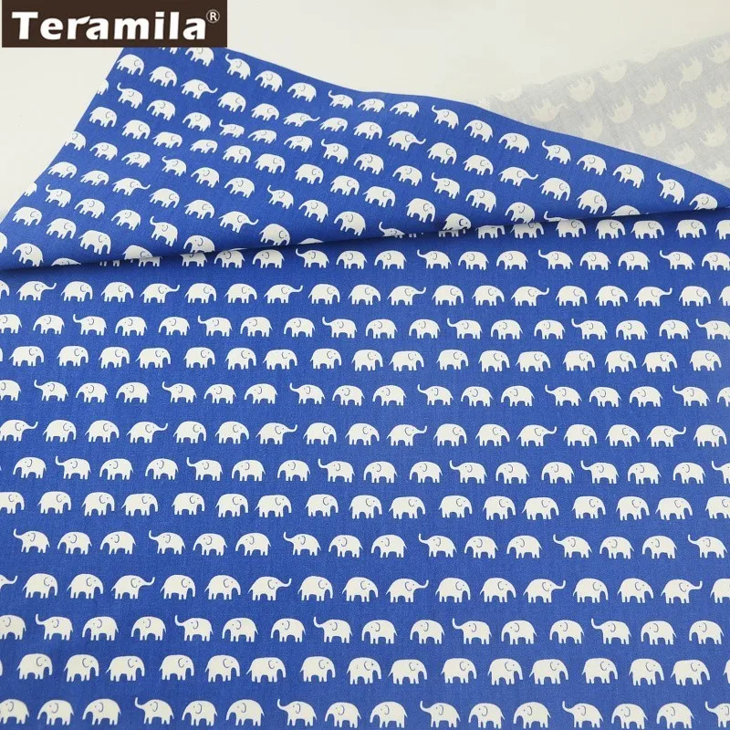 Teramila Fabric Printed Cartoon Little Elephant Style 100% Dark Blue Cotton Patchwork Dolls Quilting Home Textile Dress Cloth
Teramila Fabric Printed Cartoon Little Elephant Style 100% Dark Blue Cotton Patchwork Dolls Quilting Home Textile Dress Cloth