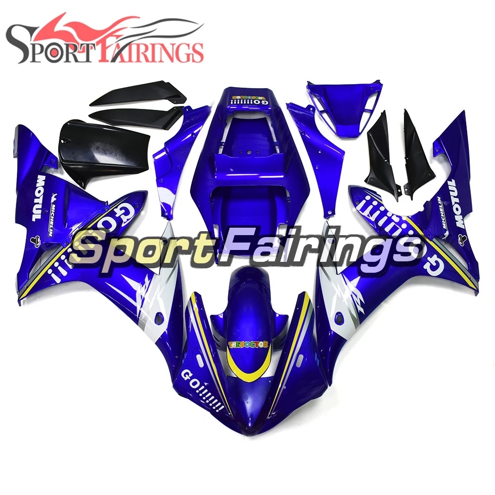 Полный Пластиковый обтекатель для Yamaha R1 2002 2003 02 03 ABS Мотоциклетный комплект кузов синий белый Go Комплект кузова панели
Полный Пластиковый обтекатель для Yamaha R1 2002 2003 02 03 ABS Мотоциклетный комплект кузов синий белый Go Комплект кузова панели