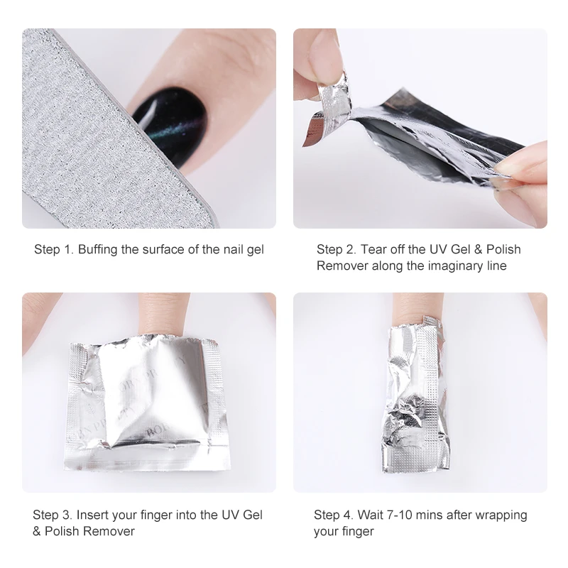 BORN PRETTY 50Pcs Aluminum Foil UV Gel Polish Remover Wraps Set Cleaner Pads Wet Wipes Clearning Gel Polish Nail Care Tool Kit
BORN PRETTY 50Pcs Aluminum Foil UV Gel Polish Remover Wraps Set Cleaner Pads Wet Wipes Clearning Gel Polish Nail Care Tool Kit