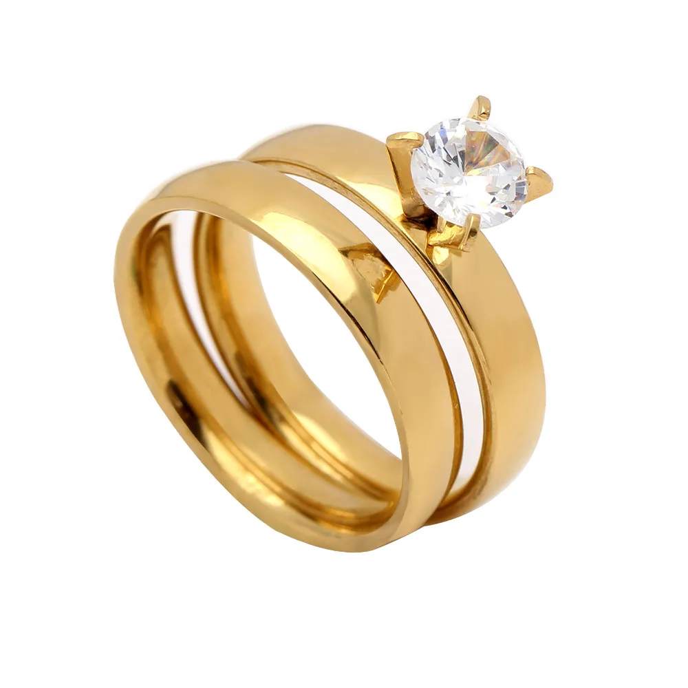 Brand Fashion Jewelry Elegant Gold&White gold Color Crystal Zirconia Ring Sets Luxury Womens Party Wedding Rings For Women Gift
Brand Fashion Jewelry Elegant Gold&White gold Color Crystal Zirconia Ring Sets Luxury Womens Party Wedding Rings For Women Gift