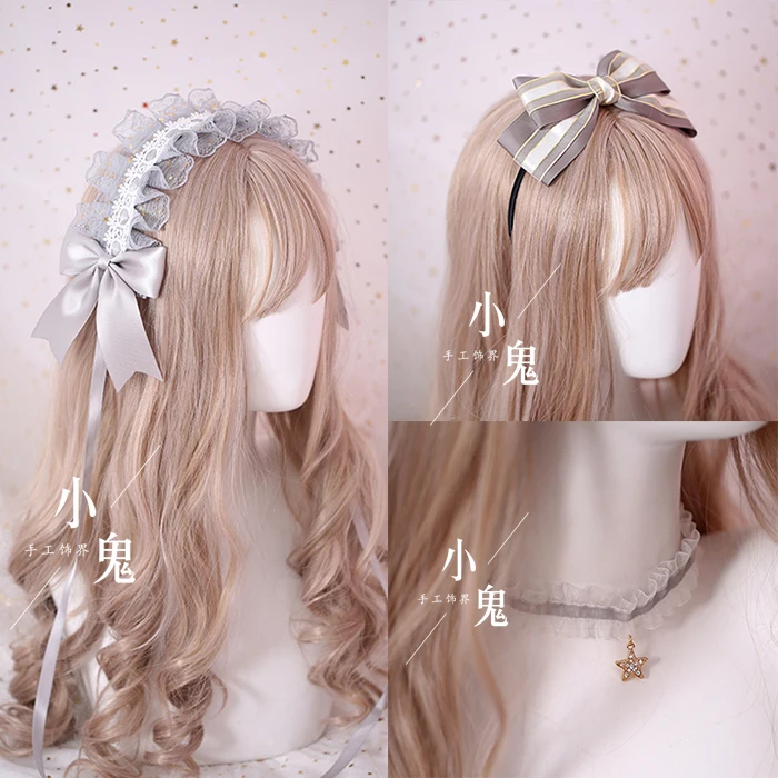 Japanese soft sister Lolita lace gray headdress sweet wild angel street kc hair band headband side clip card
Japanese soft sister Lolita lace gray headdress sweet wild angel street kc hair band headband side clip card
