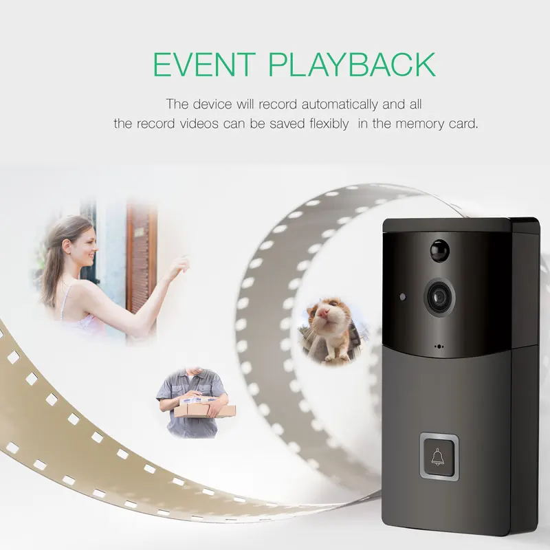 720P B10 WIFI intercom Video Doorbell APP Monitor Two way Audio PIR Alarm Night vision Smart Home Security Camera
720P B10 WIFI intercom Video Doorbell APP Monitor Two way Audio PIR Alarm Night vision Smart Home Security Camera